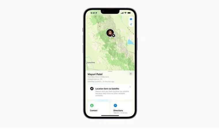 兴山苹果14维修分享iPhone14系列中 FindMy功能通过卫星分享位置方法教程 