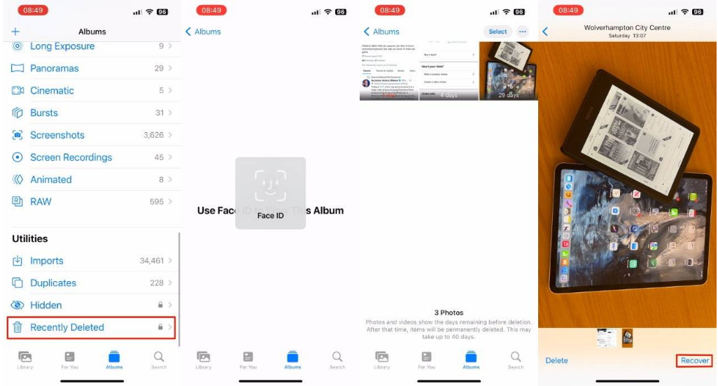 兴山苹果14维修分享 iPhone14 上恢复已删除的照片 